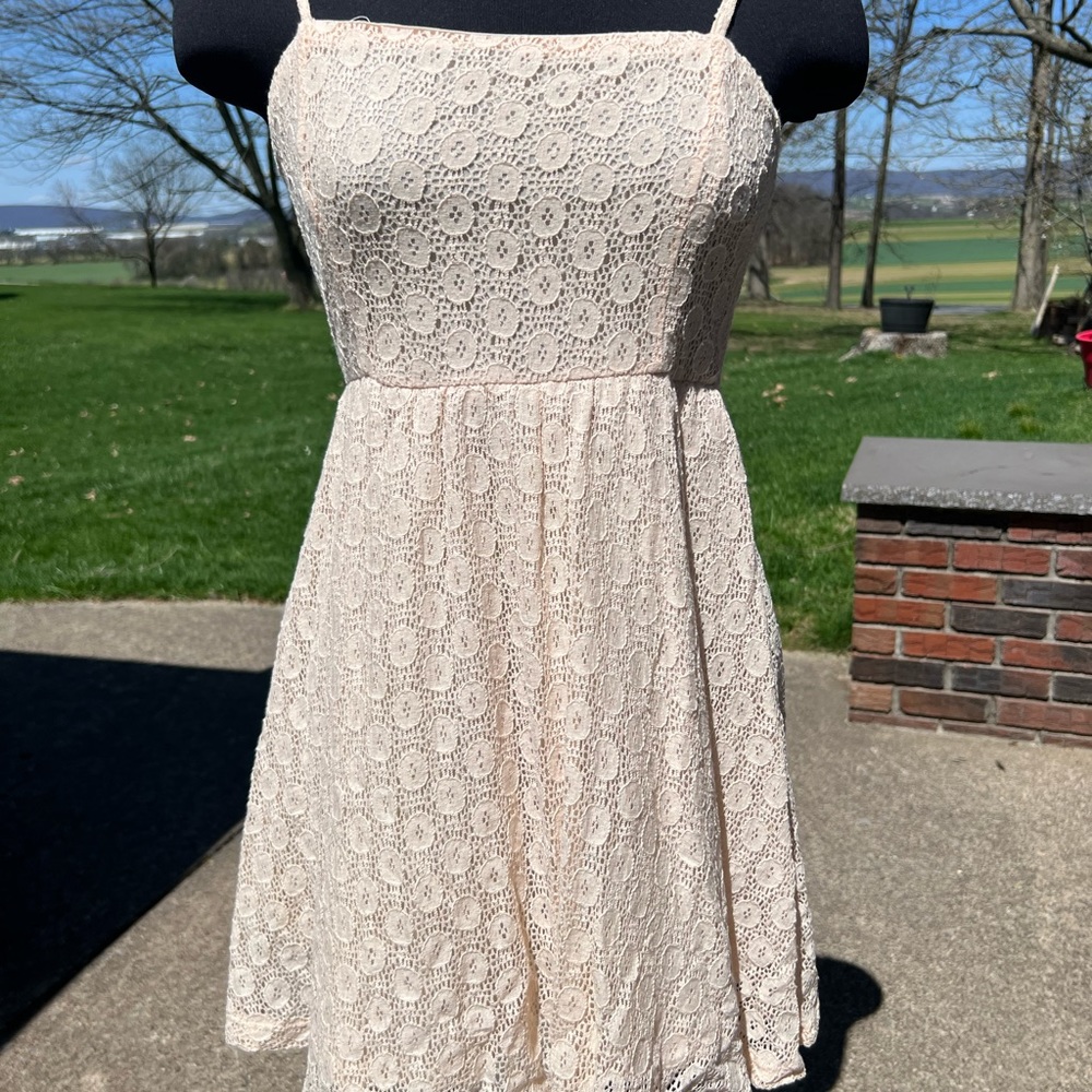 Cream Tank Dress